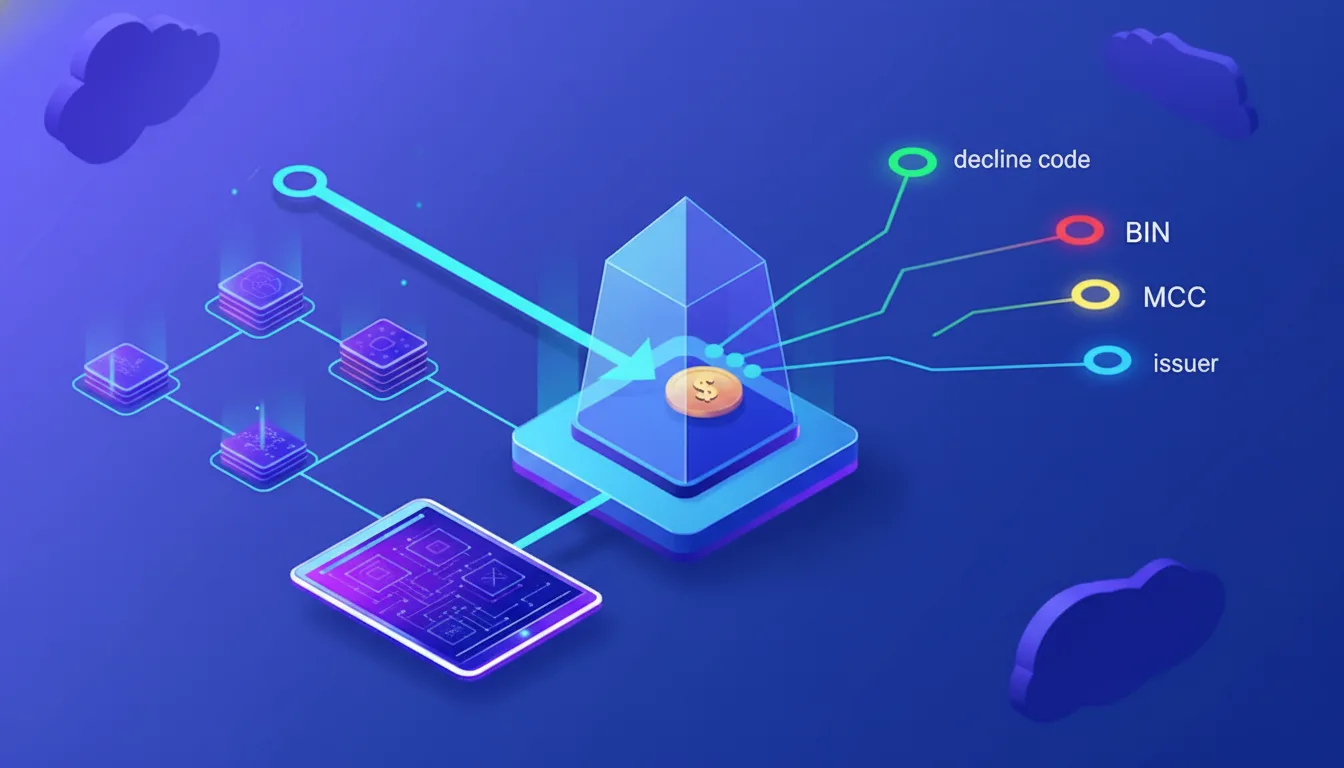 Cascade decision tree from decline code to next acquirer